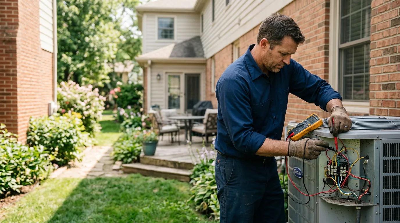 HVAC technician working near Magness, AR